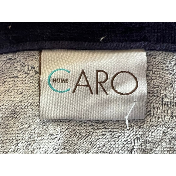 Caro Home Beach Towel Oversized 40x70 Navy Blue Fish Print Brand New NWT Coastal - Picture 7 of 7